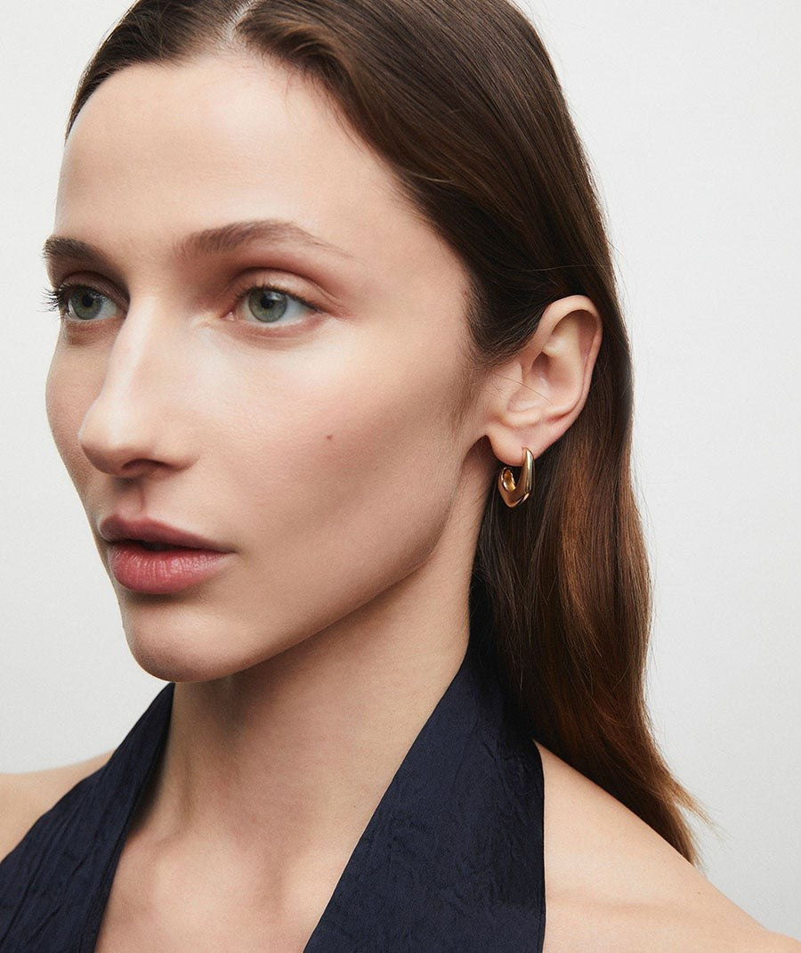 Pendientes de aro irregulares Janine