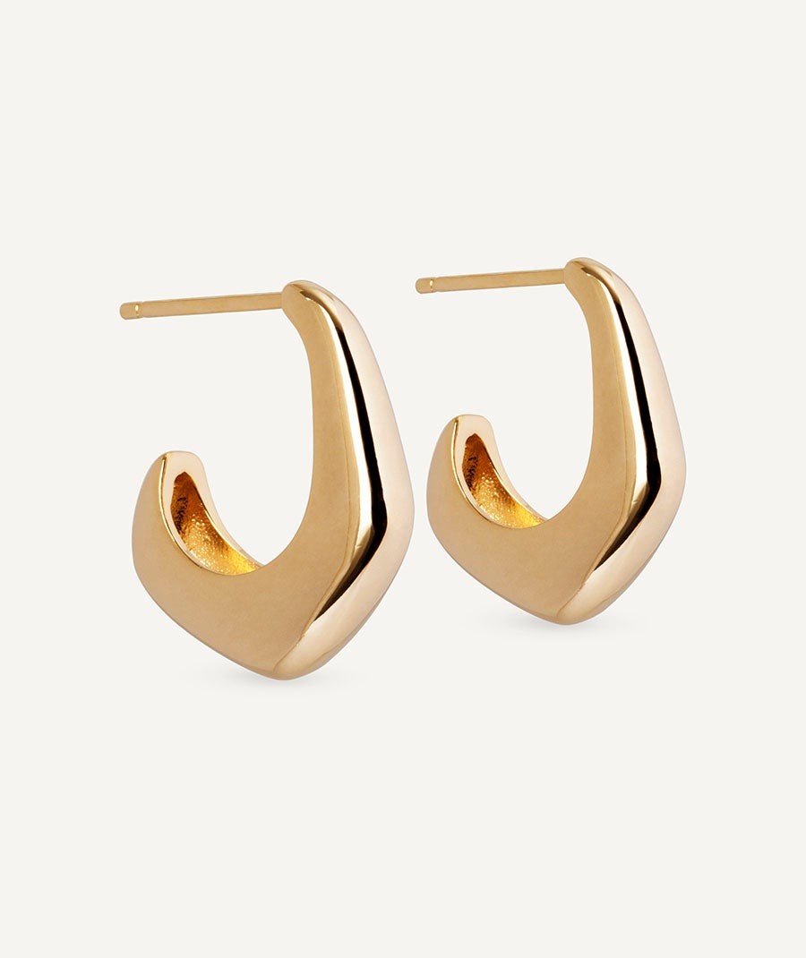 Pendientes de aro irregulares Janine