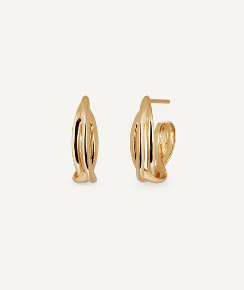 Pendientes de aro entrelazados Margot