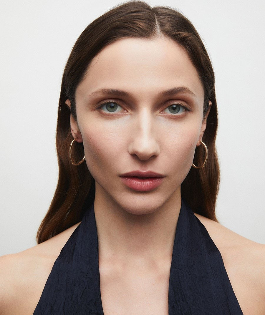 Pendientes de aro irregulares Alba