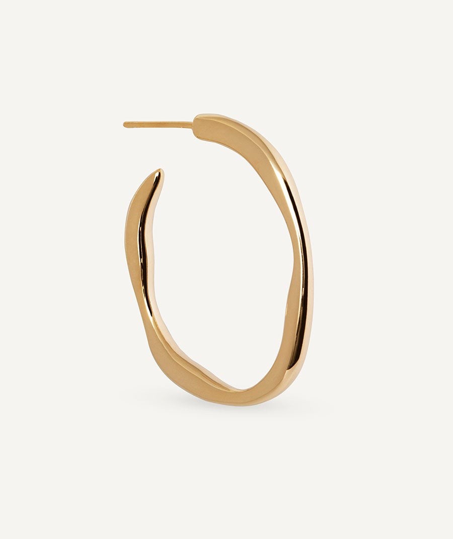 Pendientes de aro irregulares Alba