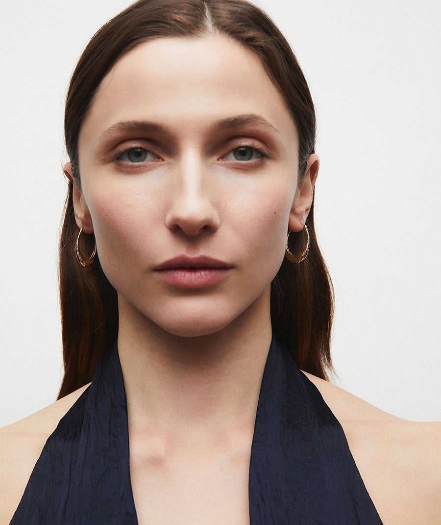 Pendientes de aro ovalados Soleil