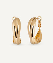 Pendientes de aro doble entrelazados Hilma