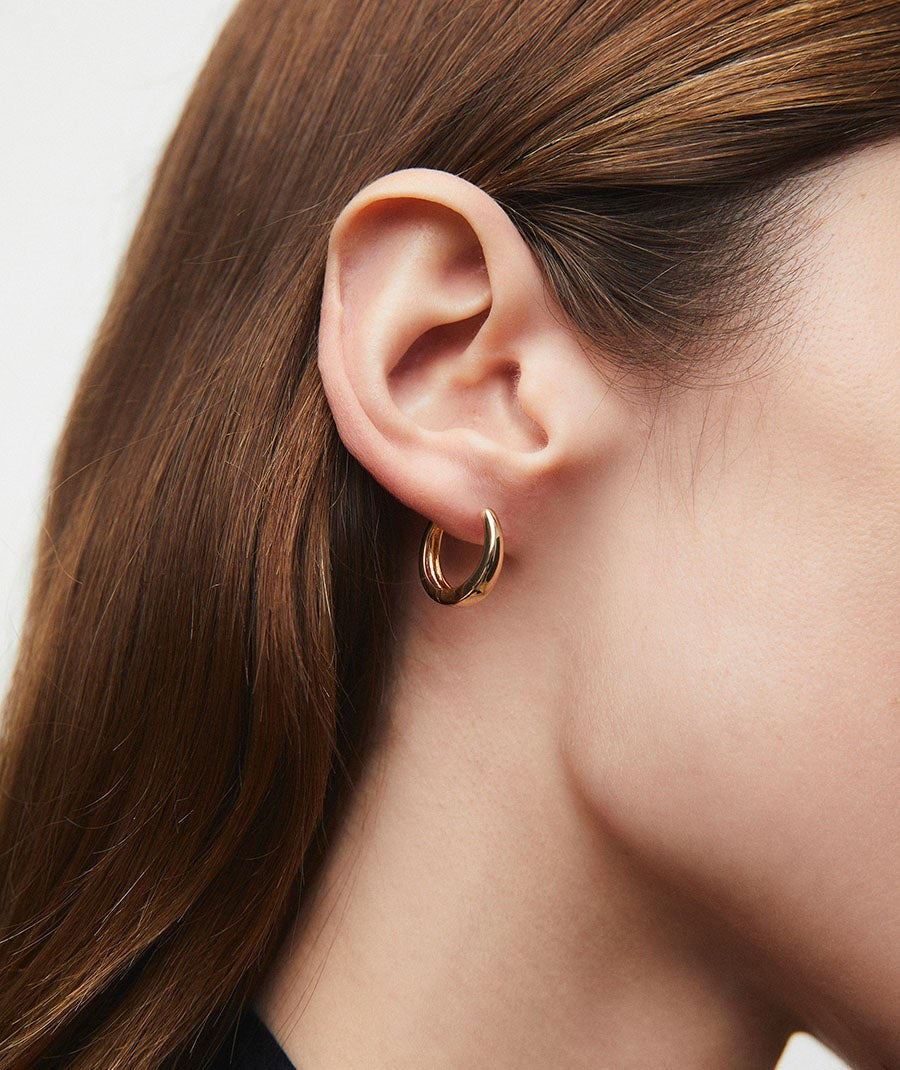 Pendientes de aro redondos 4mm Sarah