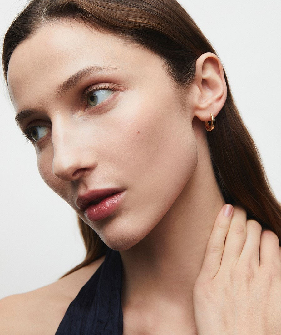 Pendientes de aro redondos 4mm Sarah