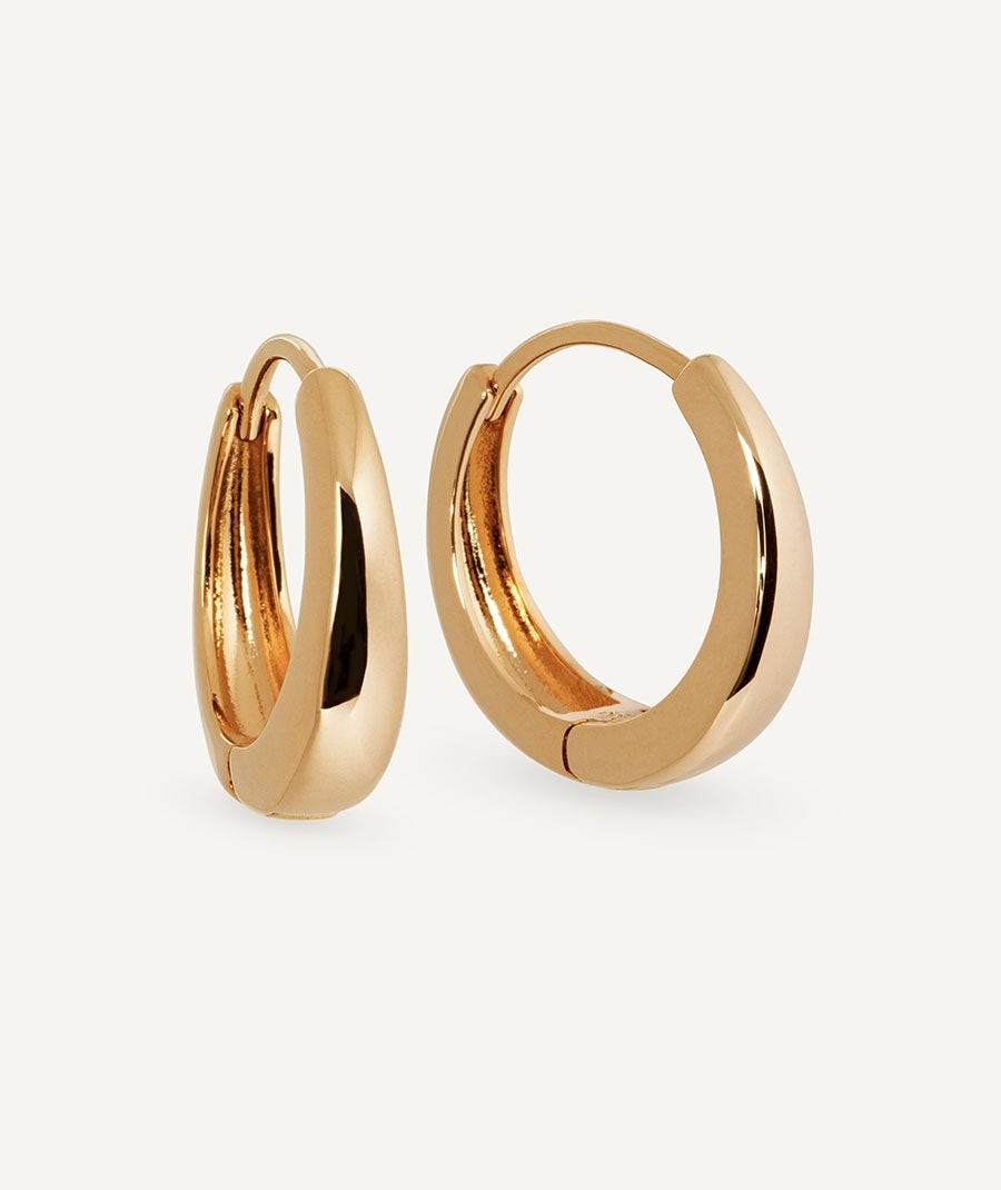 Pendientes de aro redondos 4mm Sarah