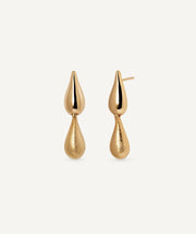 Pendientes largos gotas Drop Dual Bold