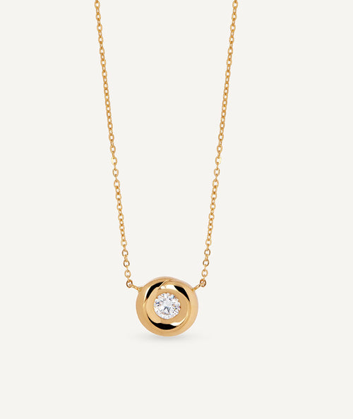 Collar Solé con diamante y oro