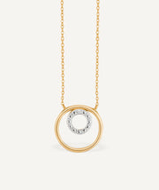 Collar de diamantes y oro Eterne