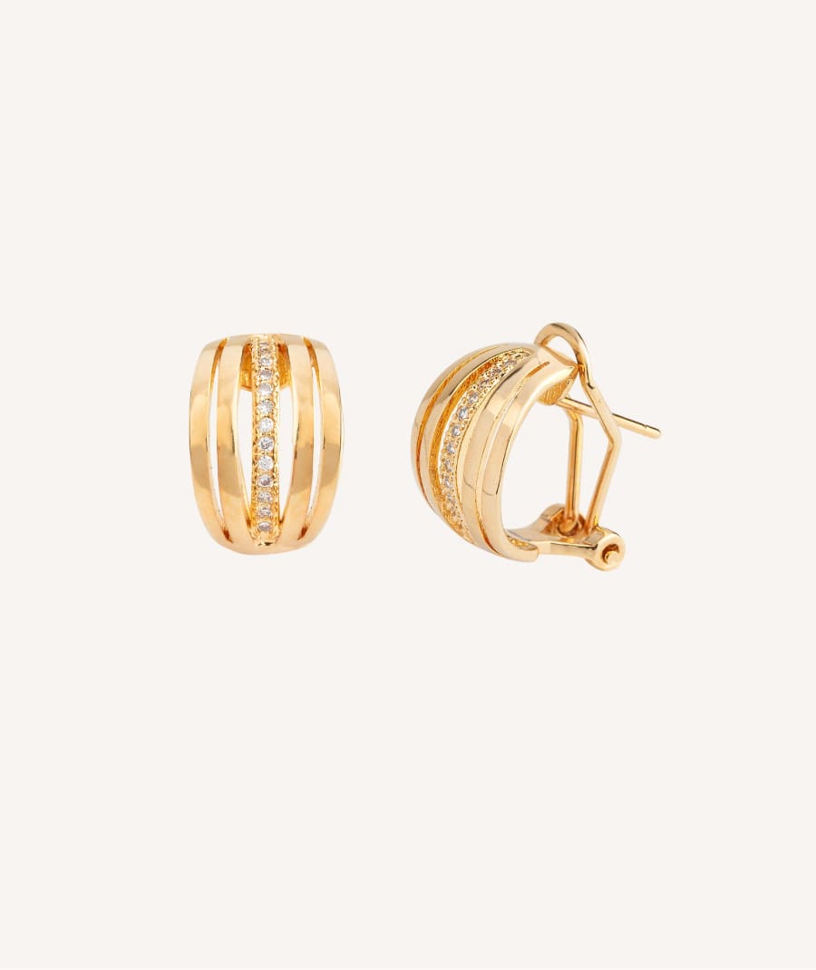 Pendientes acabado en Oro 18 Kt Versalles