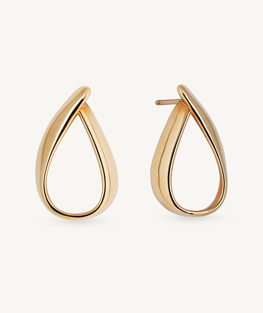 Earrings Halo long oval