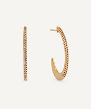 Earrings Nux Maxi Crescent with Zirconia