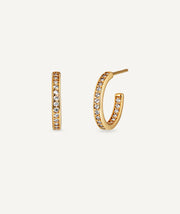 Earrings Mini Open Hoop with Zirconia 2.25 mm