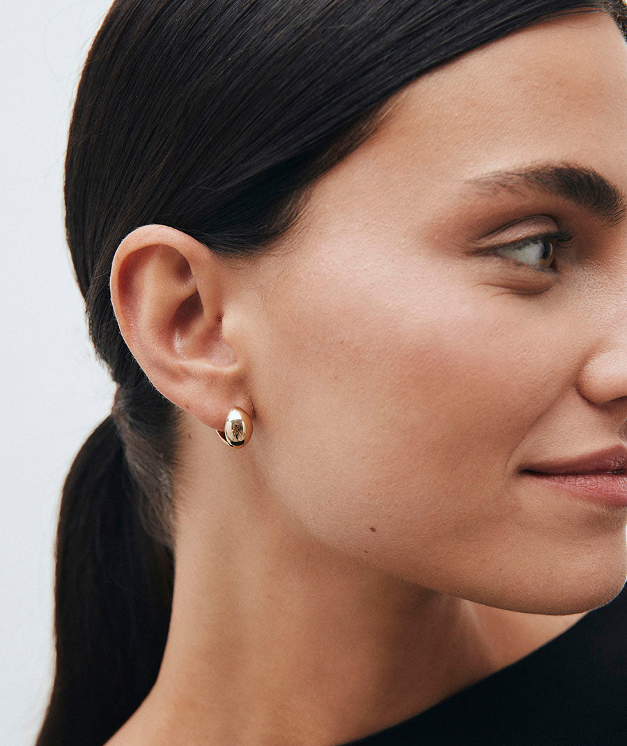 Earrings Clor Oval Hoops 16 mm