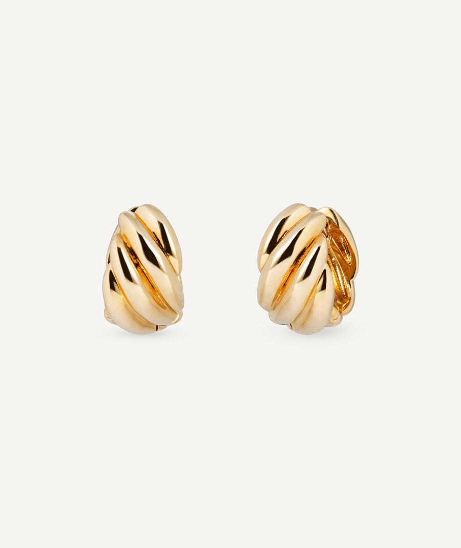 Earrings Noémie Wavy Hoops 15 mm