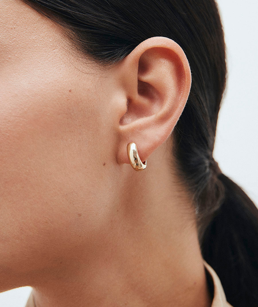 Earrings Cel Round Hoops 6 mm