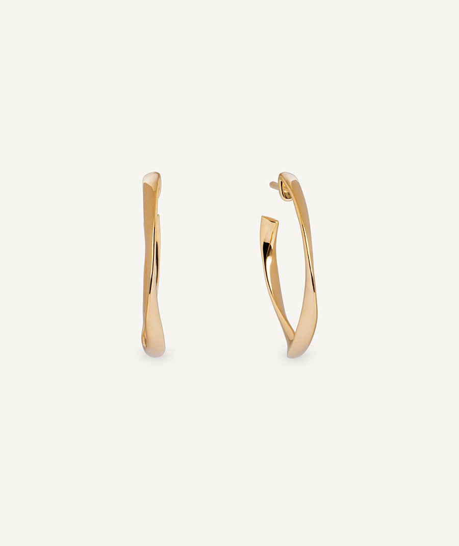Earrings Elie Irregular Hoops 2.25 mm