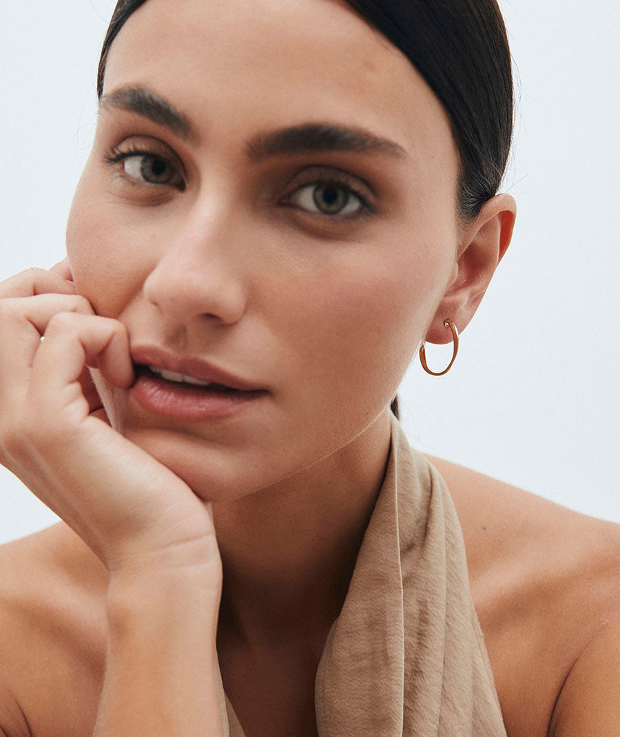 Earrings Elie Irregular Hoops 2.25 mm