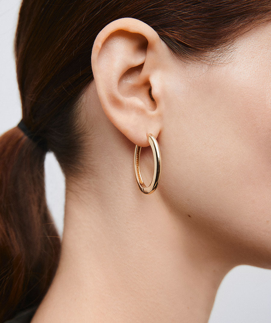 Earrings Jana hoop 3 mm