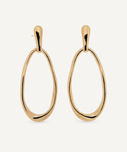 Pendientes círculo oval Loren