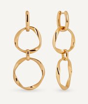 Earrings long hoops Saura