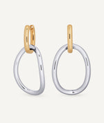 Earrings interlaced hoops Ámbar