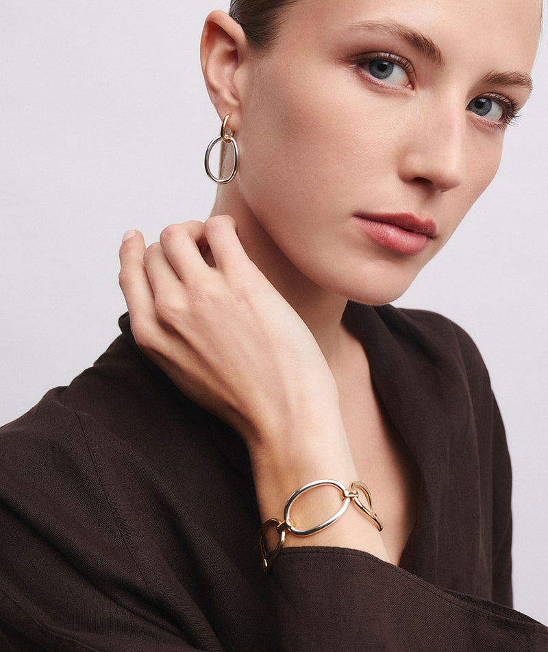 Earrings interlaced hoops Ámbar