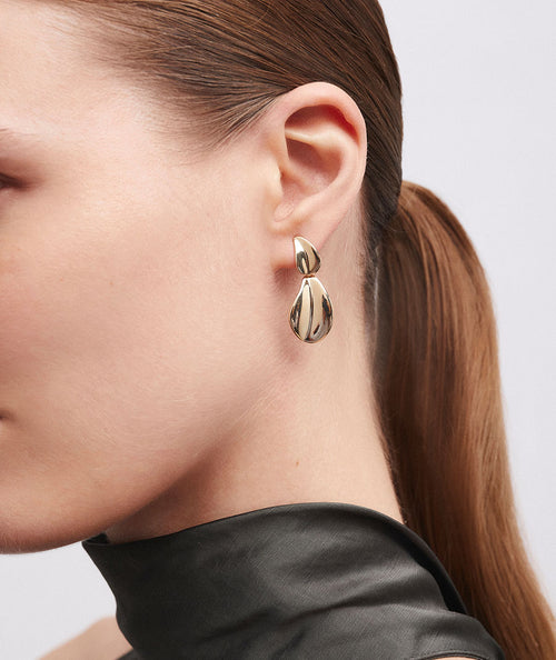 Earrings semi-long Plisé secundaria