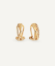 Earrings hoop Sara with zirconia