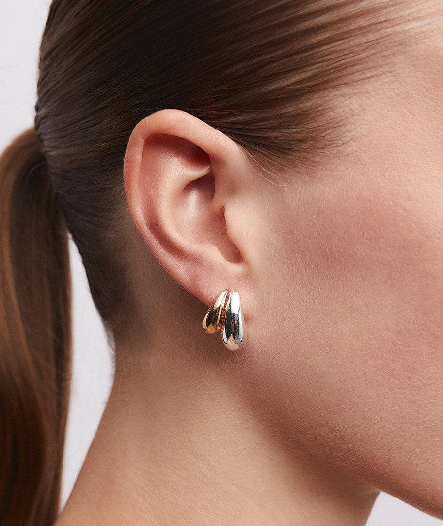 Pendientes semiluna Drop bival