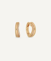 Earrings hoop Luige with zirconia