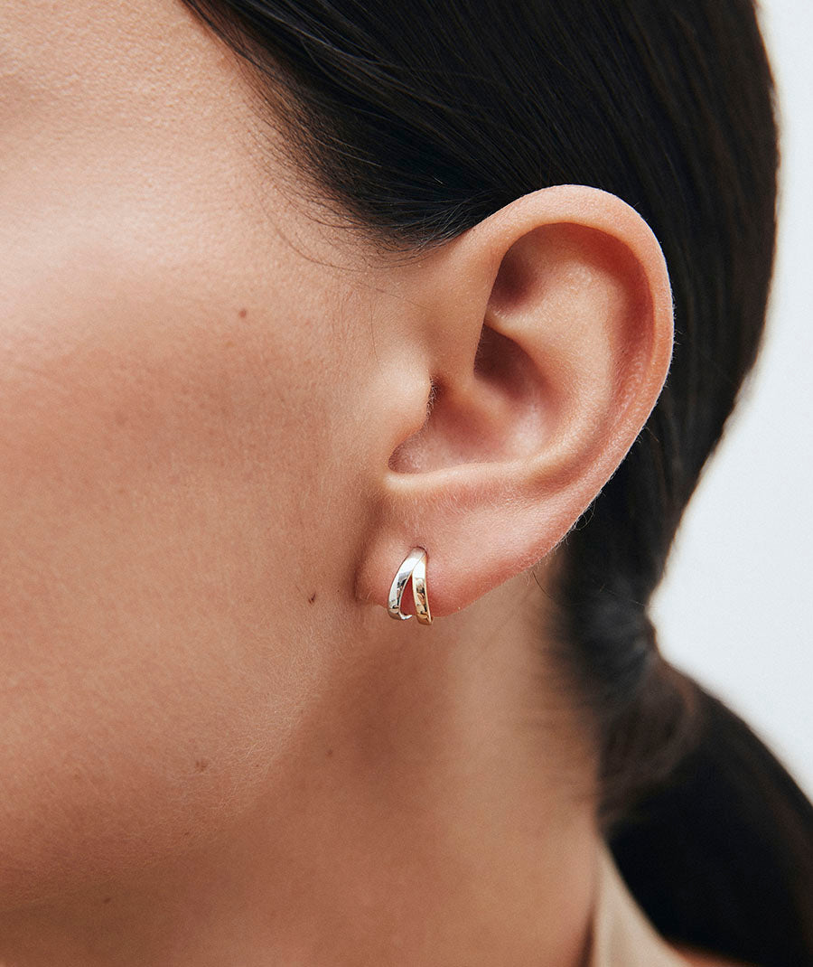 Earrings Dues Open Crescent