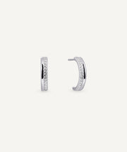 Earrings Mini Crescent with Zirconia