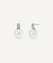 Earrings stud Nácar with cultured pearl