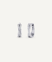 Earrings hoop Adara with zirconia