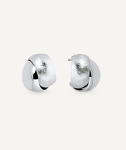 Mou crescent volume earrings