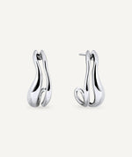 Earrings spiral half-moon Waves