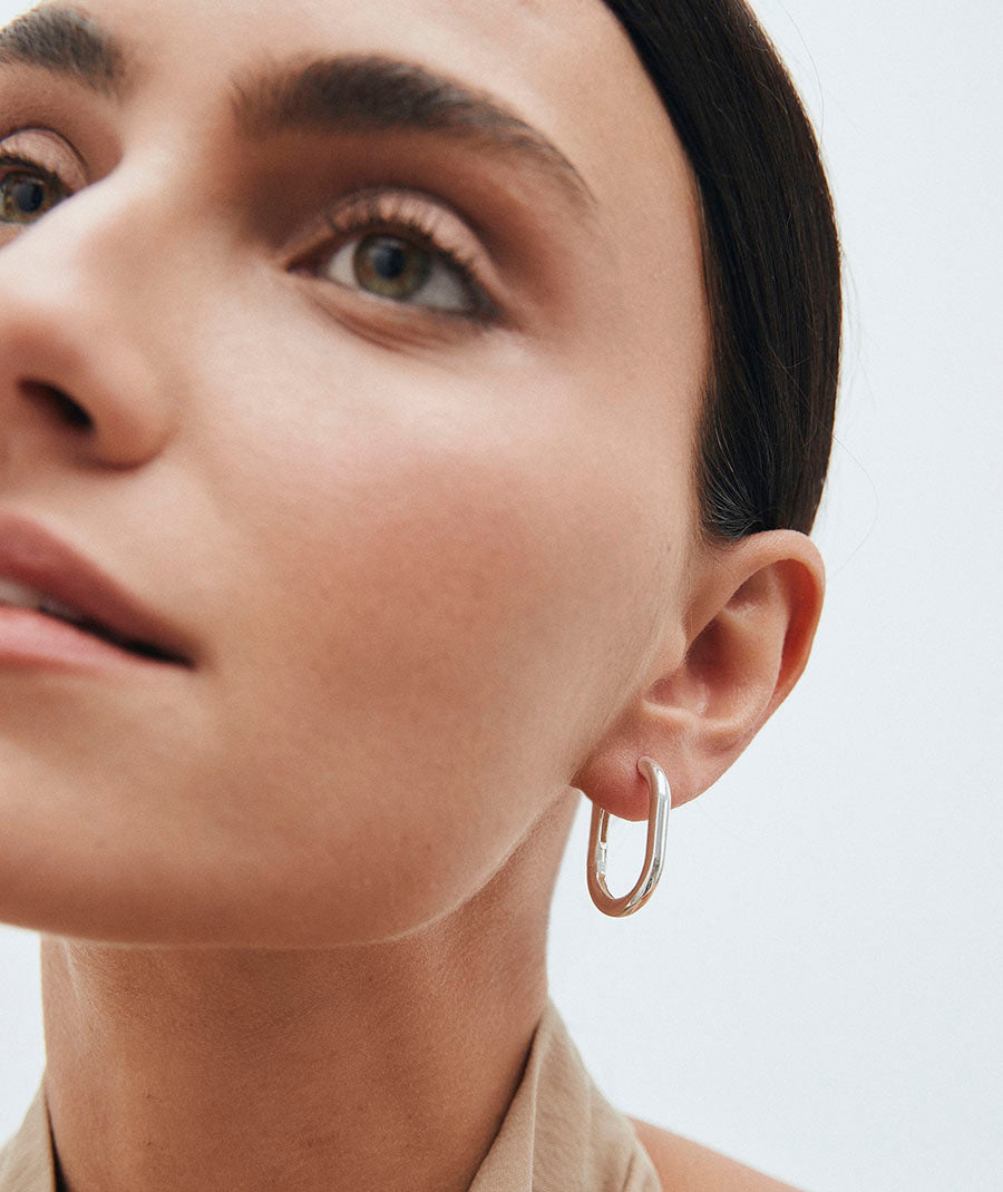 Earrings Round Hoops 3.4 mm