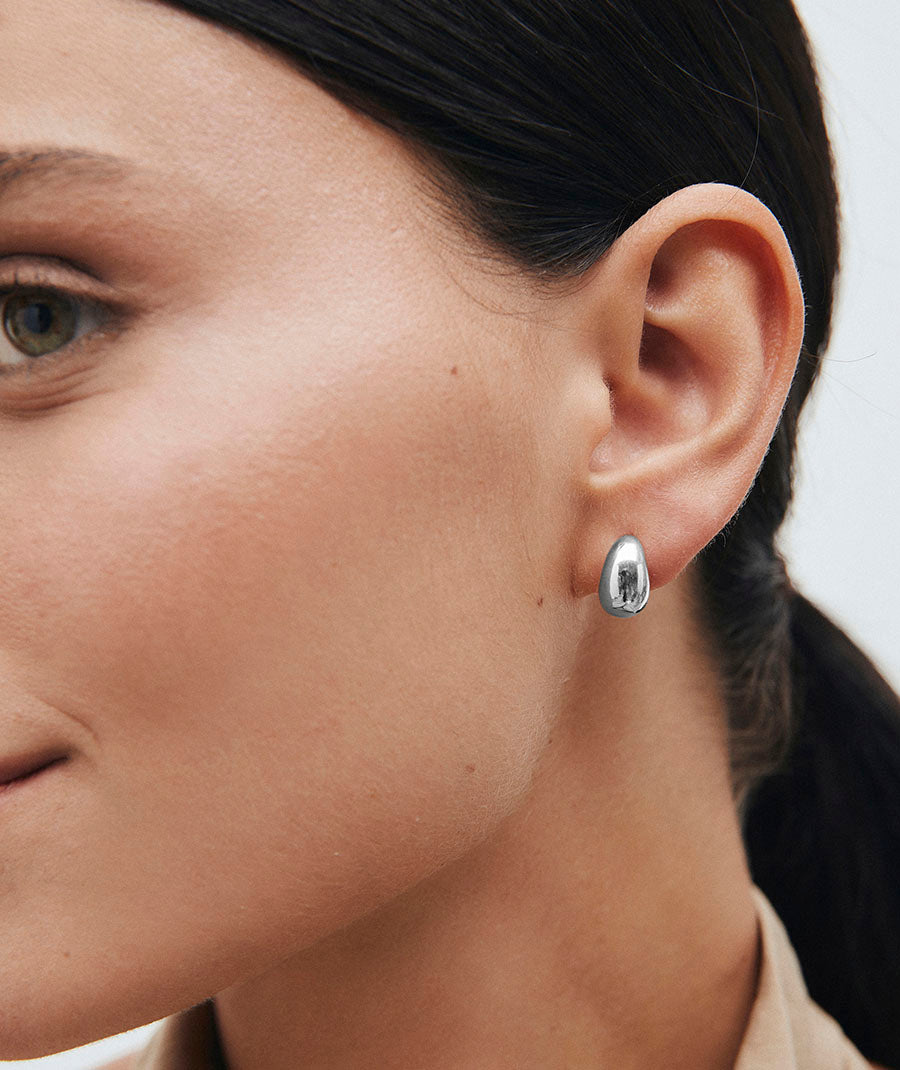 Earrings Aura thick crescent