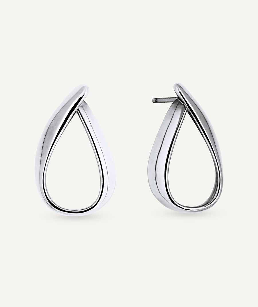 Earrings Halo long oval