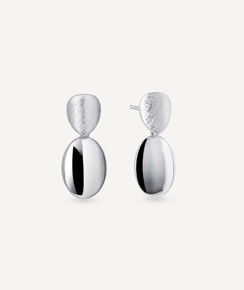 Pendientes largos Roser doble textura