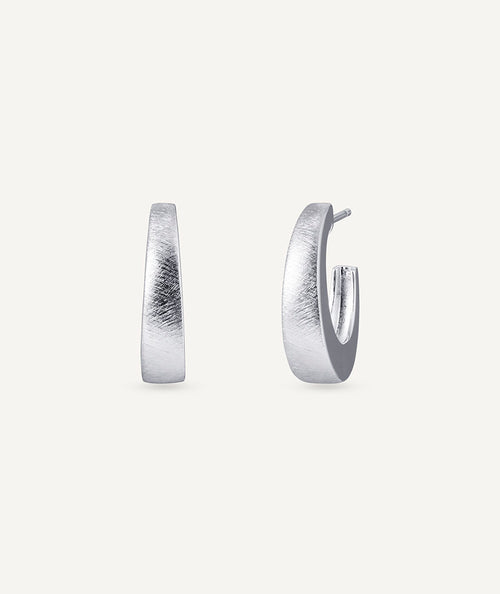 Crescent Double Texture Sofía Earrings