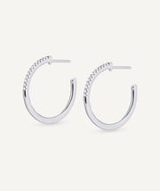 Nuv Hoop Earrings with Cubic Zirconia