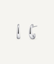 Smooth crescent earrings