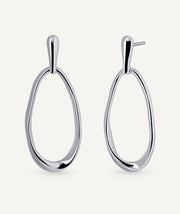 Loren Oval Circle Earrings