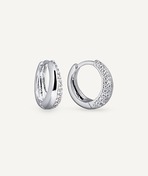 Earrings Round Hoop with Zirconia secundaria