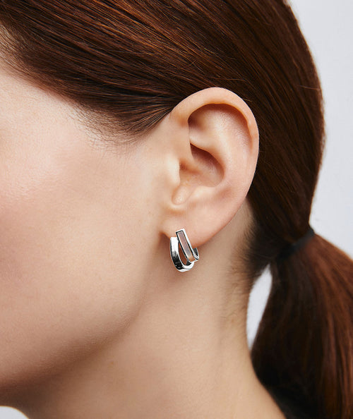 Earrings Carol duo half-moon with mother-of-pearl secundaria