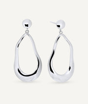 Earrings long Saura with irregular ovals