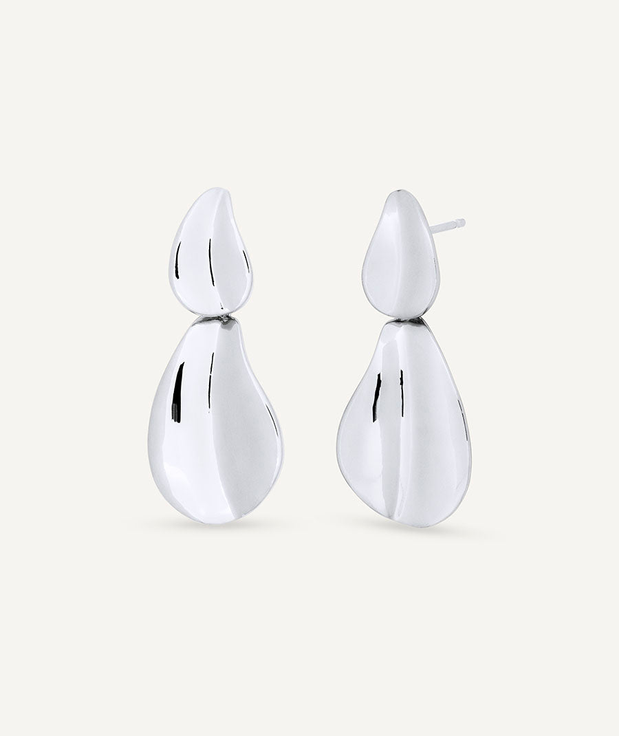 Pendientes semilargos Plisé