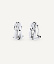 Earrings hoop Sylvan with zirconia